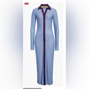 Nordstrom Sammy B Virgo Front Button Long Dress - M